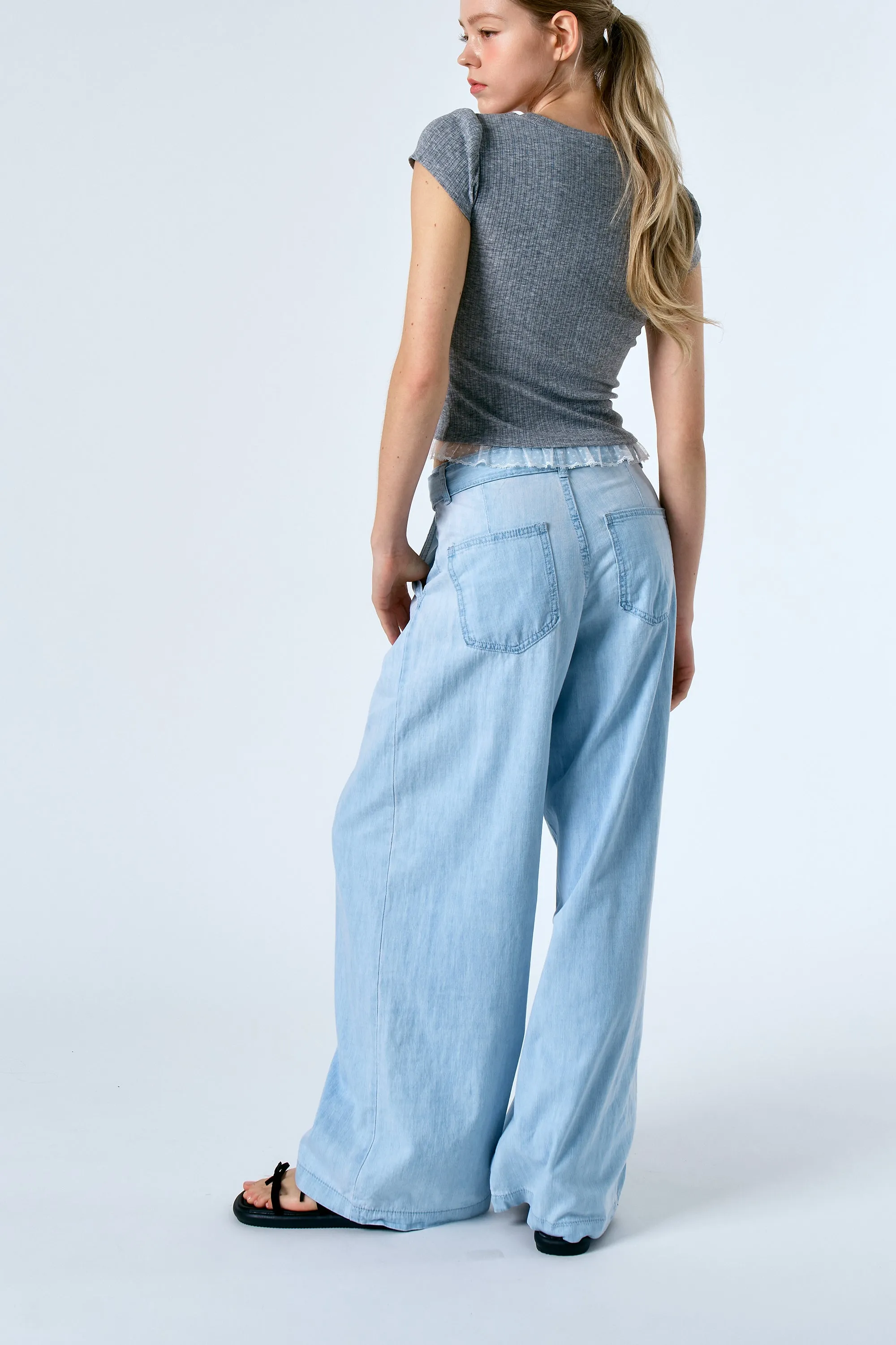 Alya Belted Wide Leg Jeans sold by storets product image thumbnail 4