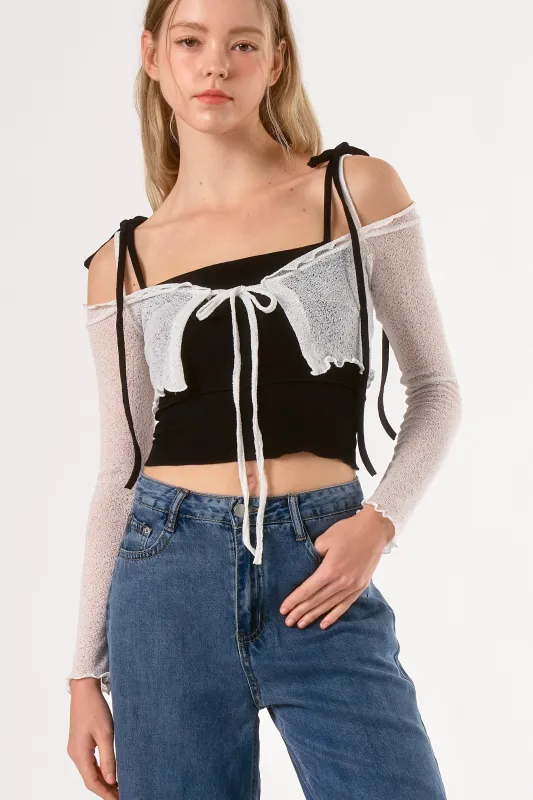 Ailani Coldshoulder Cardi sold by storets