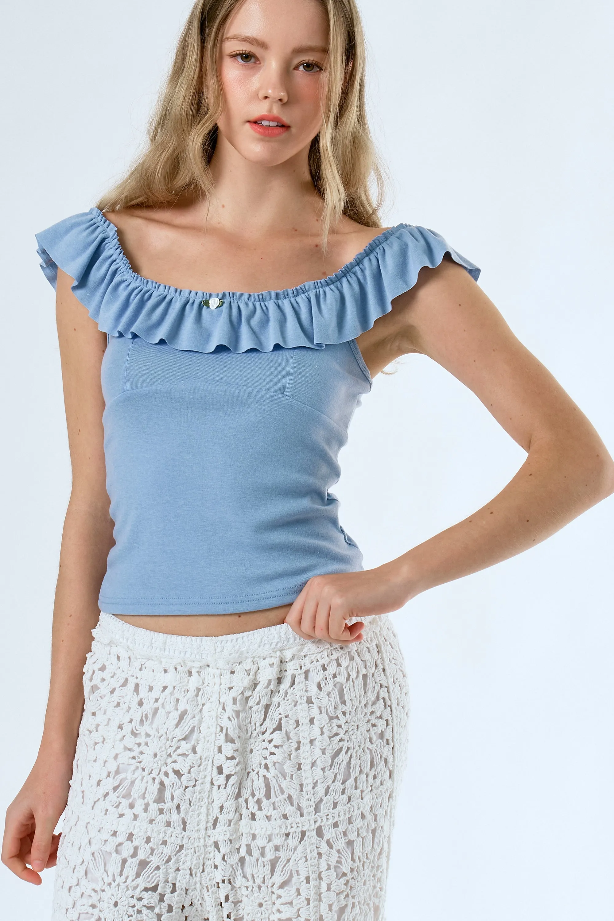 Ridley Ruffled Top sold by storets product image thumbnail 3