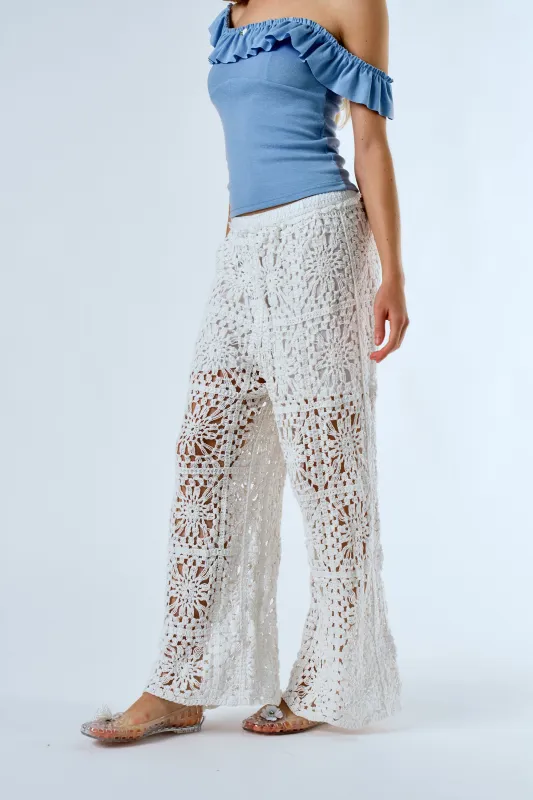 Flynn Crochet Pants sold by storets