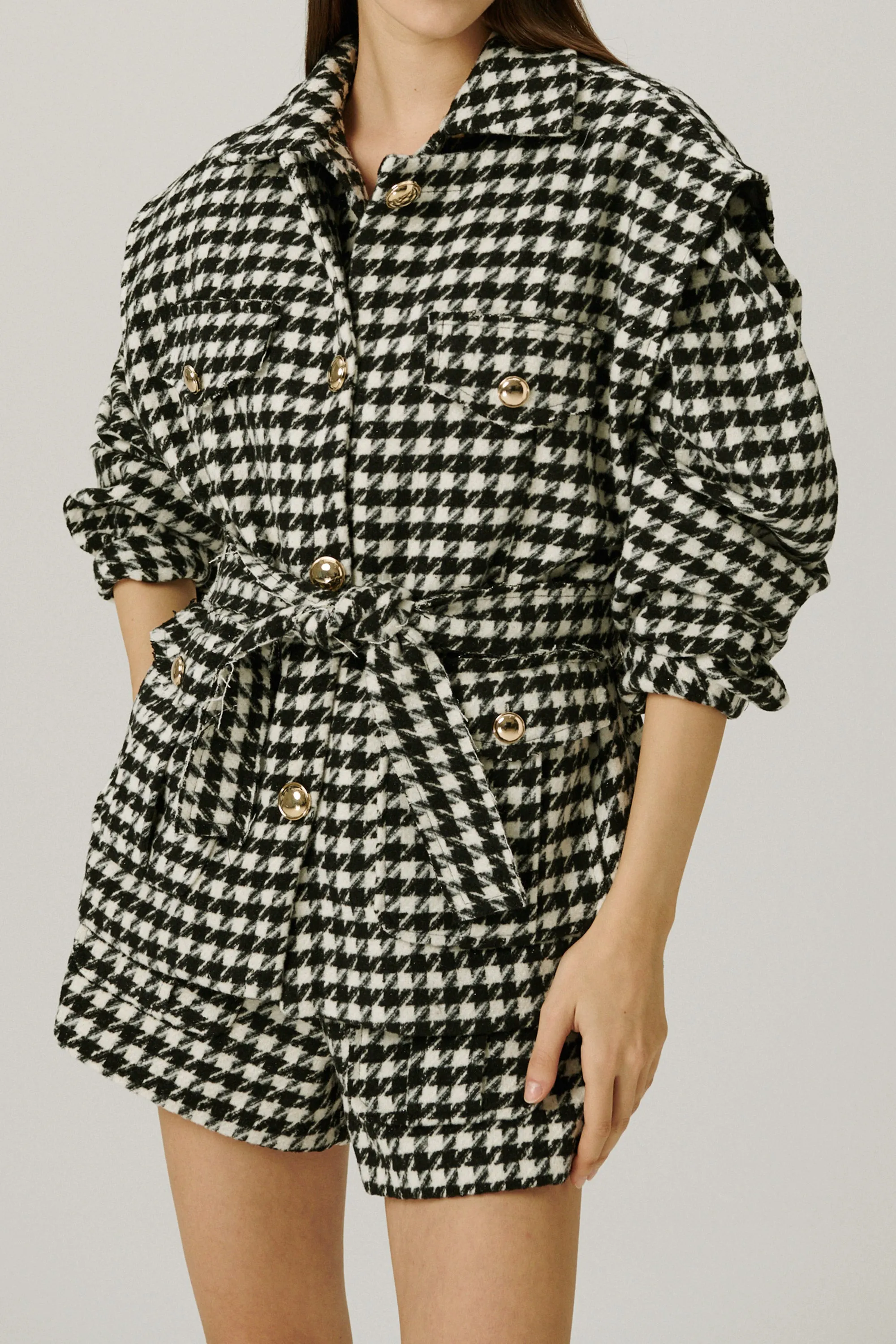 Harper Utility Houndstooth Vest sold by storets