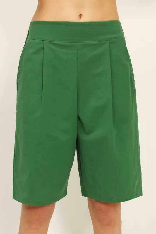 Harmony Pintuck Bermuda Shorts sold by storets