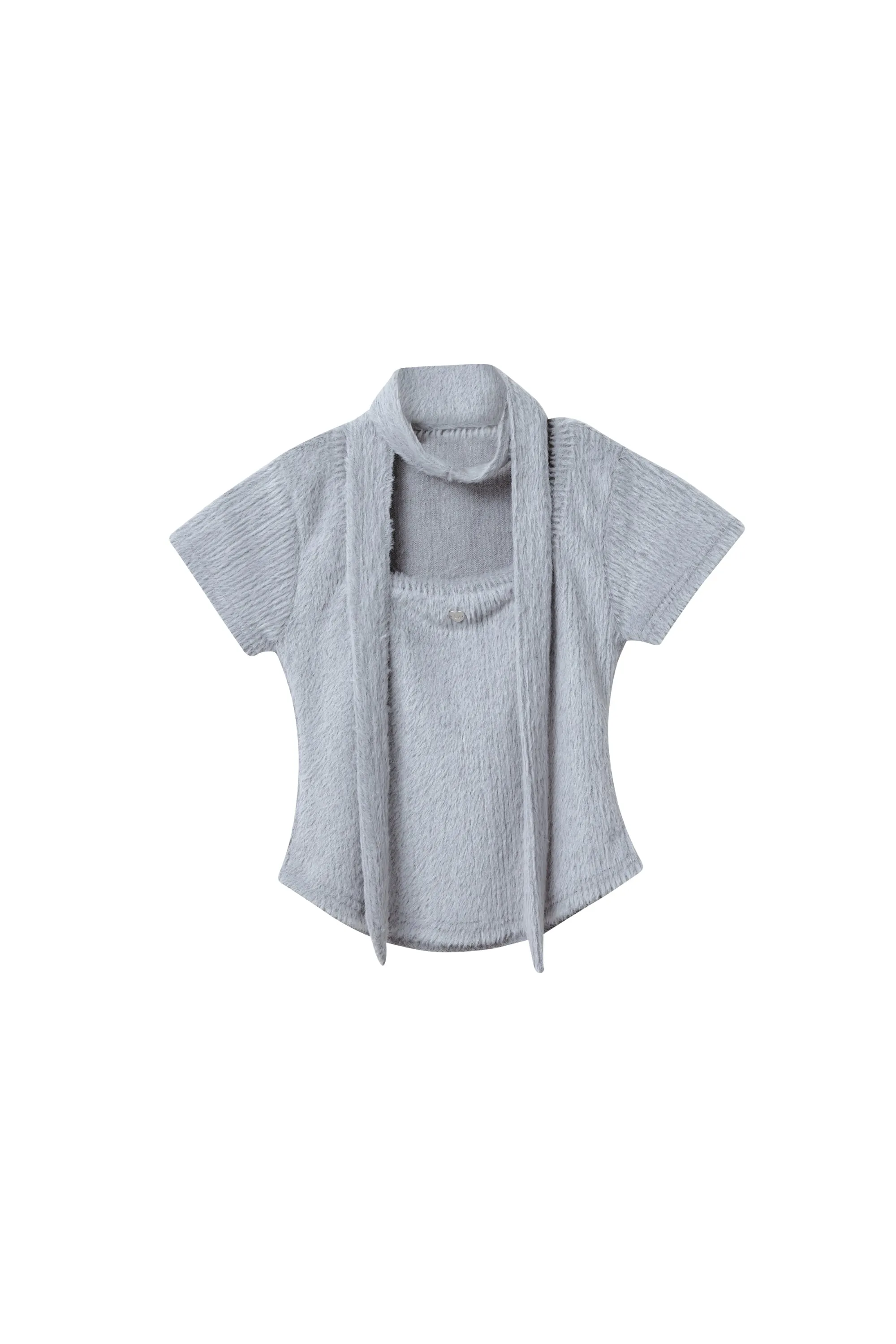 Liana Fuzzy Top w/scarf sold by storets product image thumbnail 5