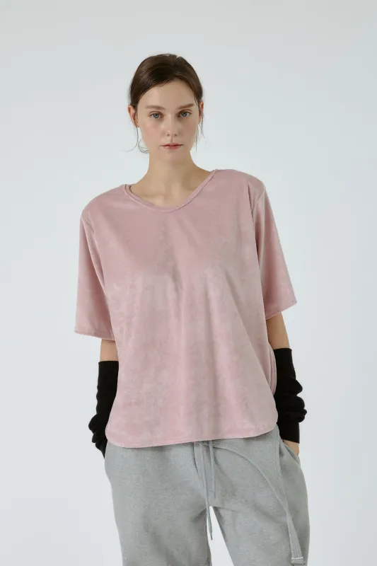 Olivia Oversized Velour Top sold by storets