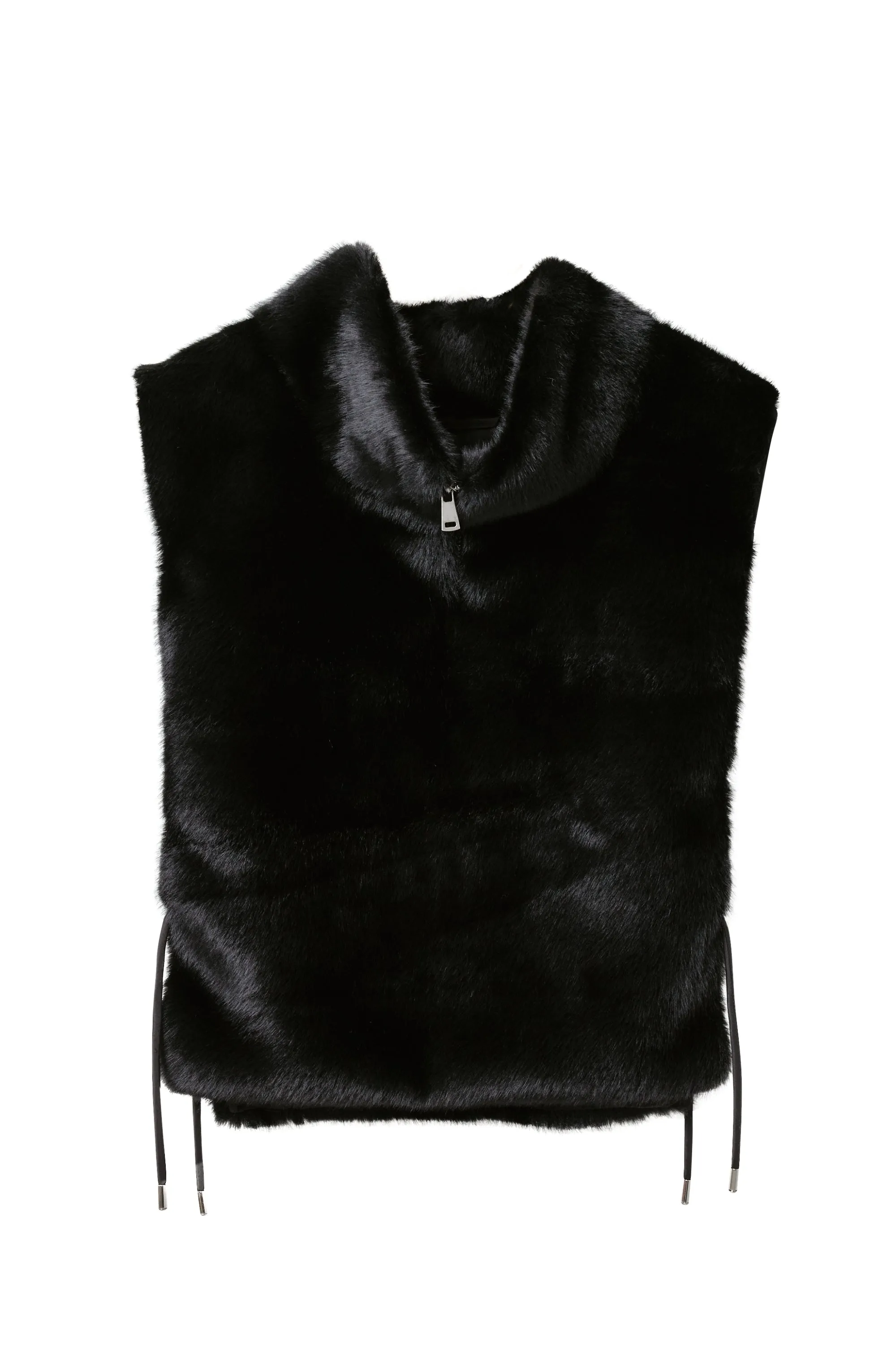 Layla Faux Fur Vest sold by storets product image thumbnail 3