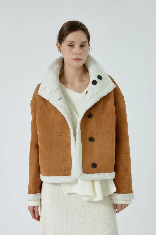 Luna Reversible Shearling Coats sold by storets