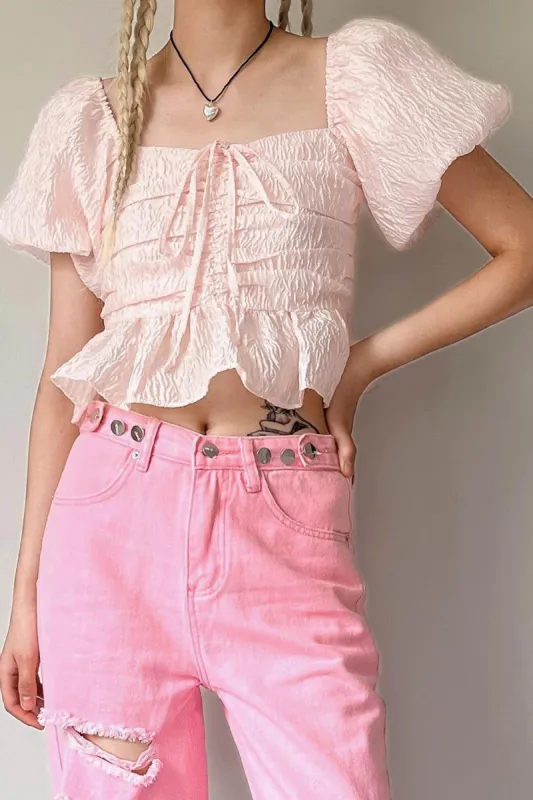 Musee Ruched Blouse sold by storets