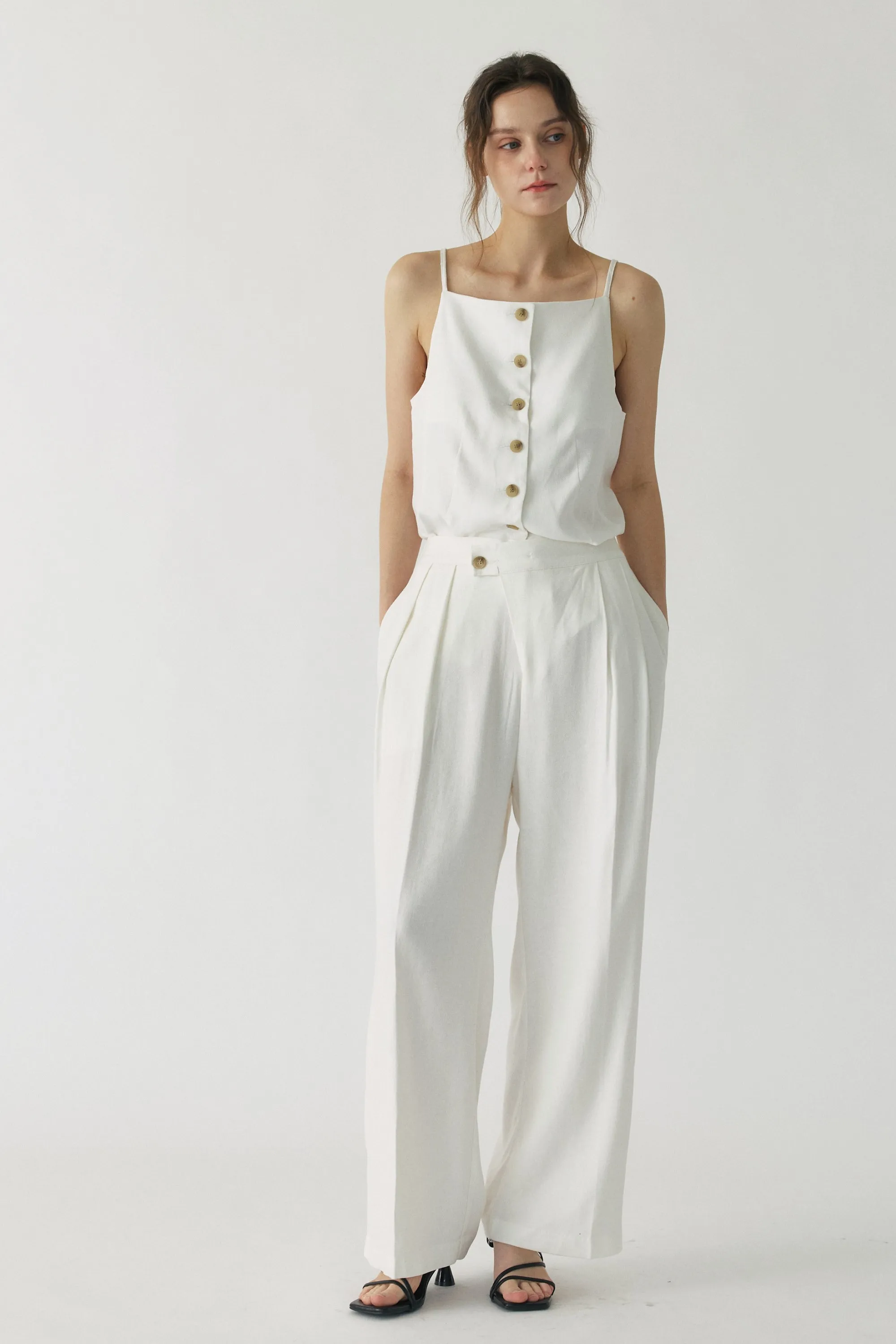 Hazel Relaxed Linen Trousers sold by storets product image thumbnail 5