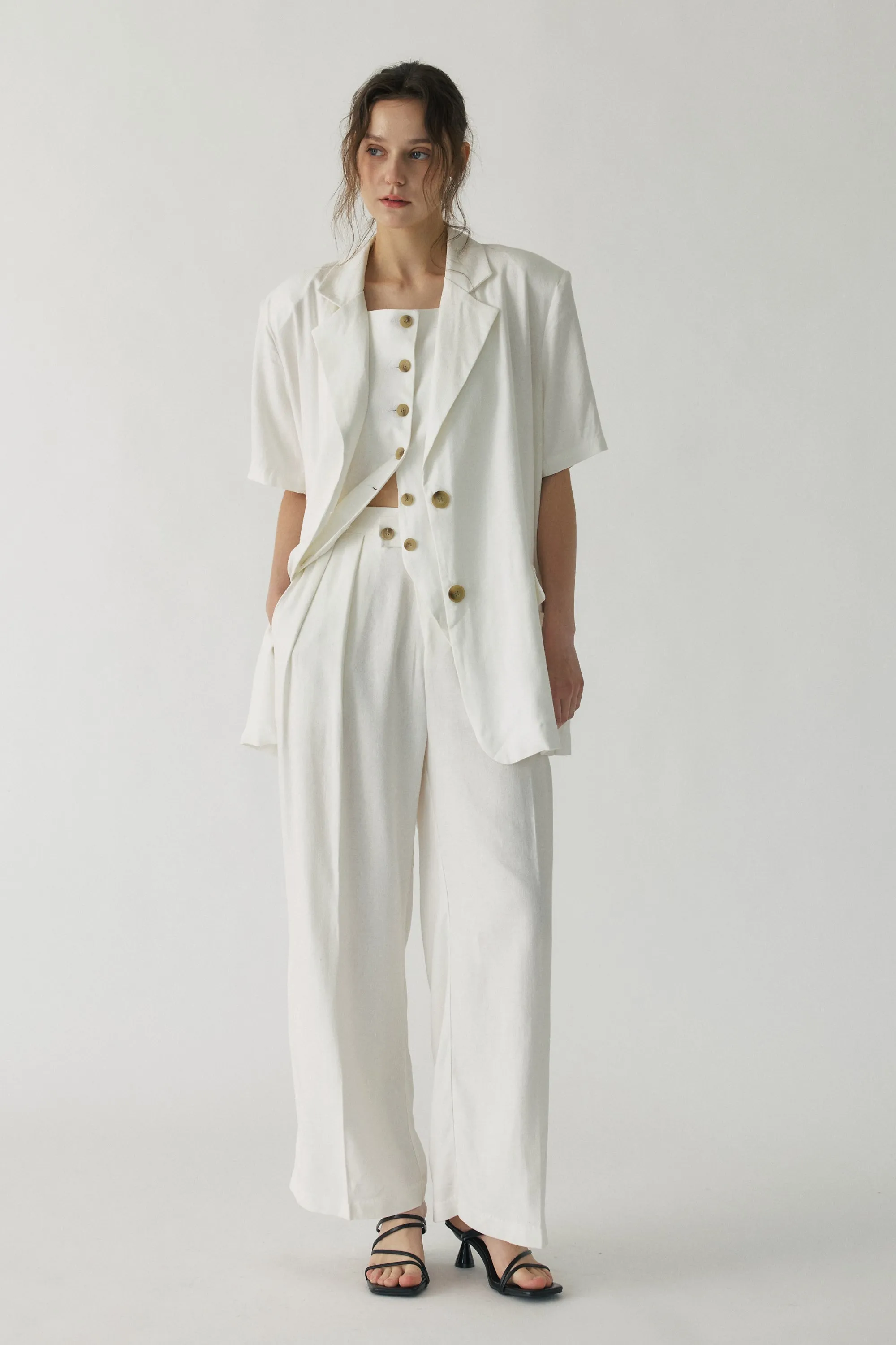 Hazel Relaxed Linen Trousers sold by storets product image thumbnail 4