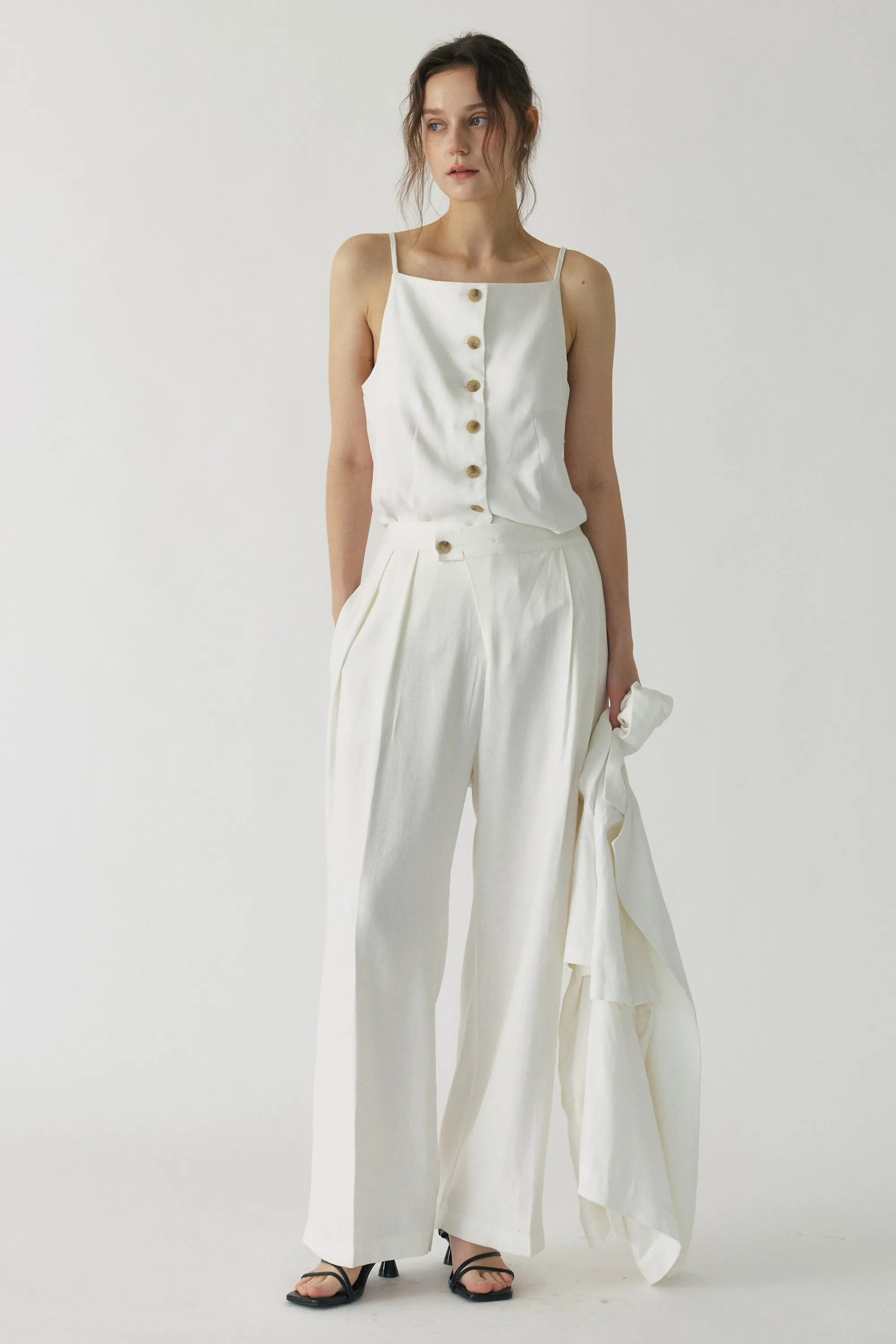 Hazel Relaxed Linen Trousers sold by storets product image thumbnail 2