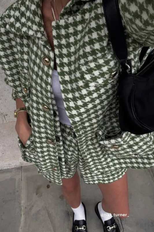 Harper Houndstooth Shacket made by storets