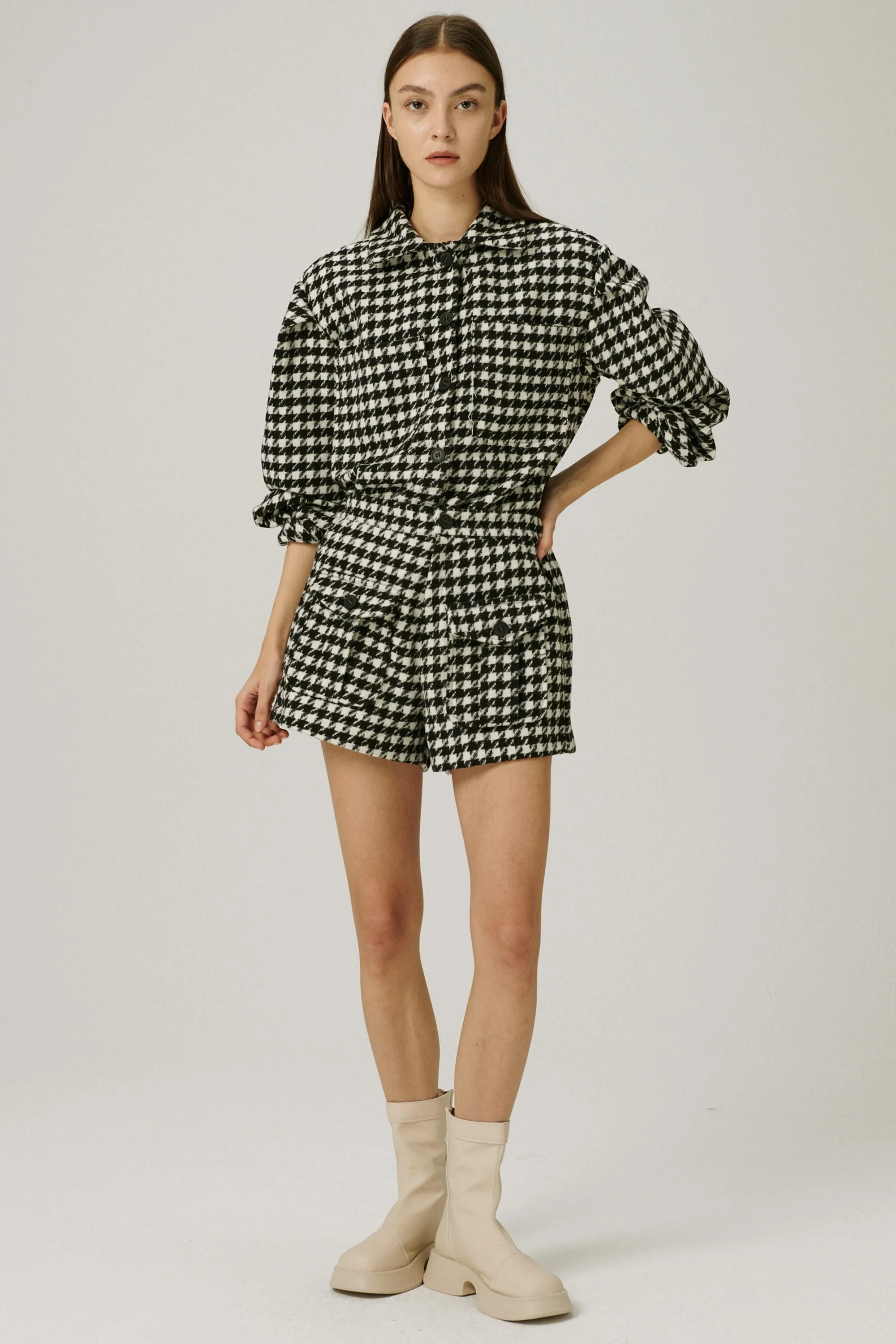 Harper Houndstooth Shacket sold by storets product image thumbnail 4