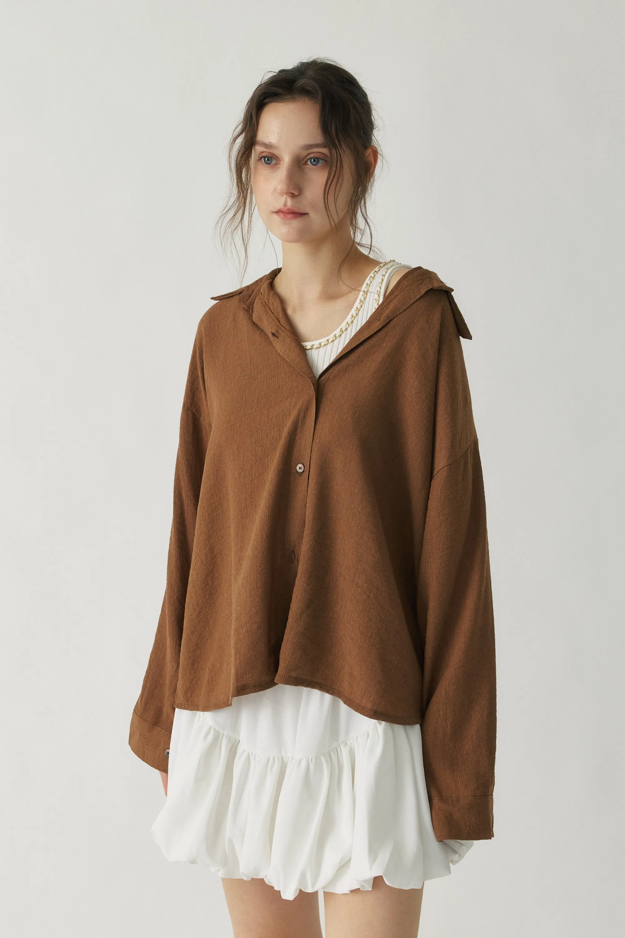 Lucy Relaxed Oversized Shirt sold by storets product image thumbnail 2