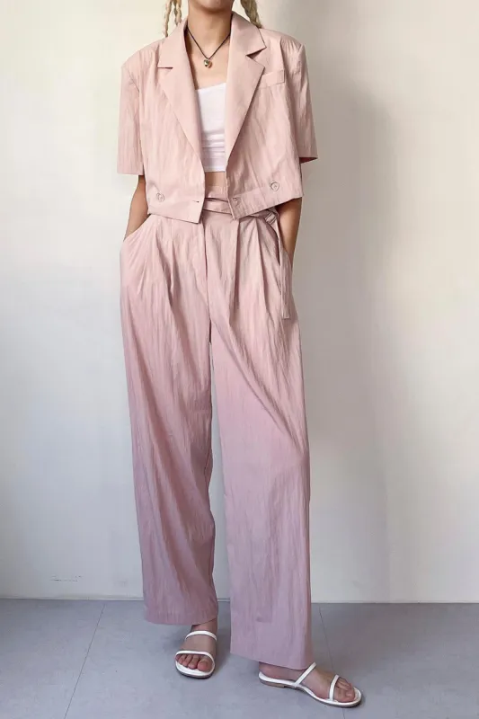 Harper Double Belted Pants sold by storets
