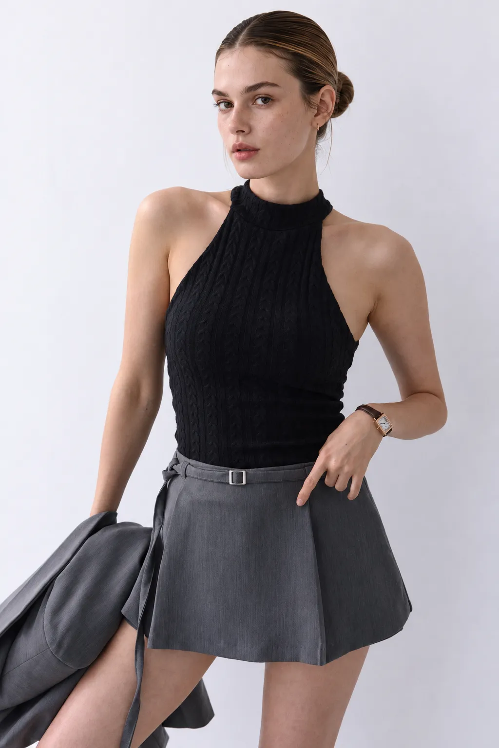 Cleo Tailored Mini Skort sold by storets product image thumbnail 4