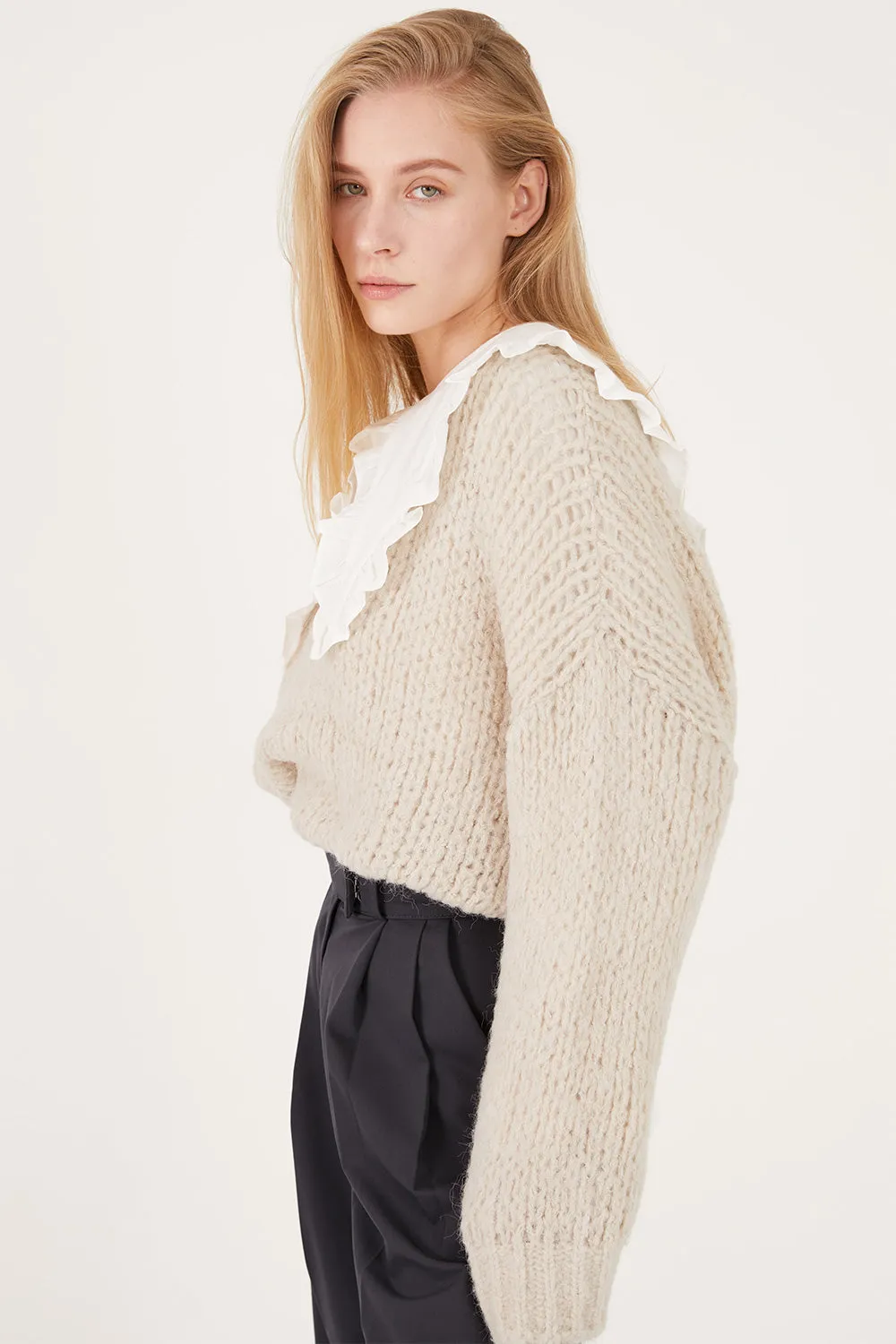 Emery Oversized Net Sweater sold by storets product image thumbnail 3