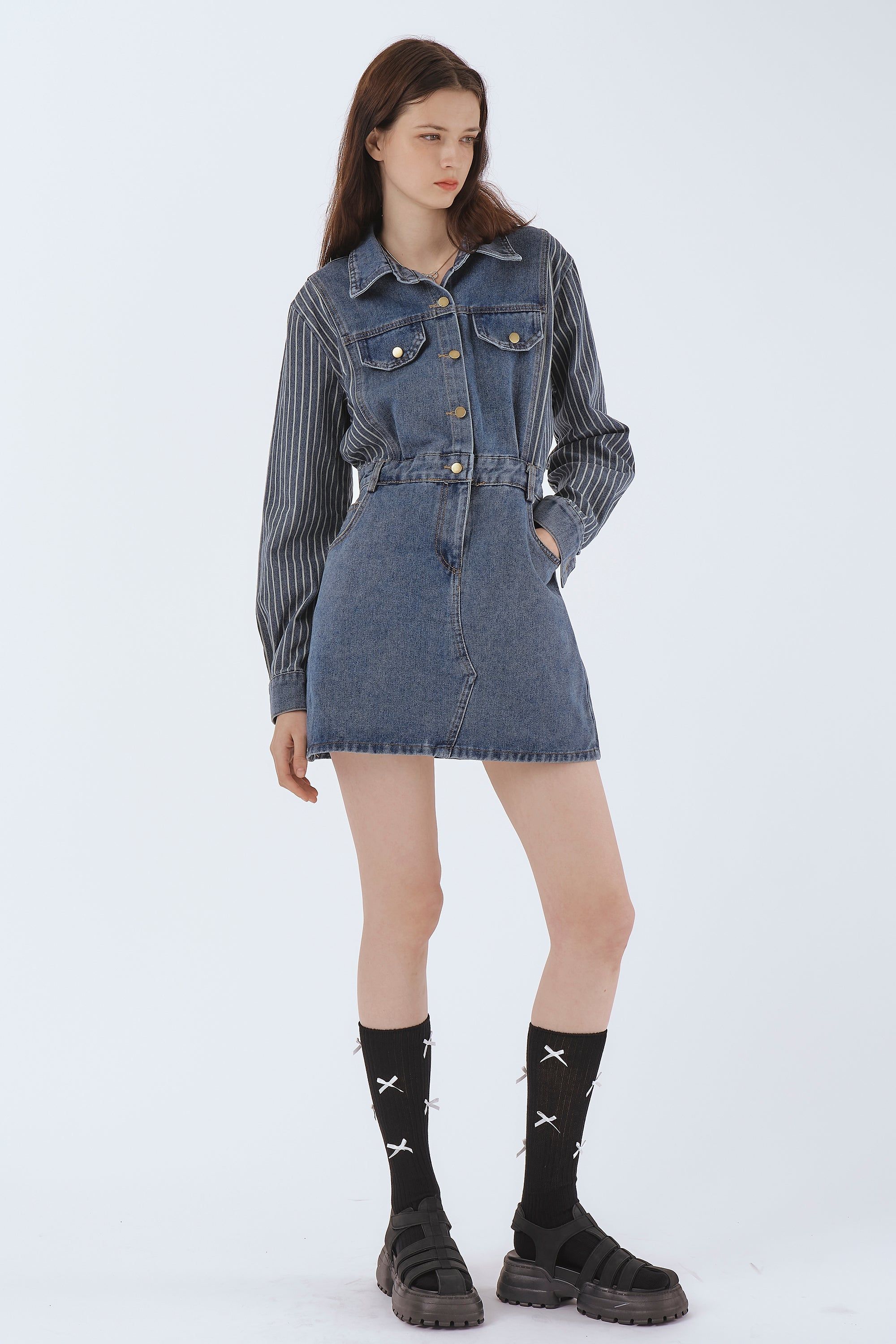 Nora Denim Dress sold by storets product image thumbnail 4