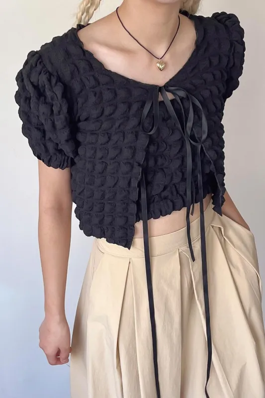 Emma Bubble Top & Cardi Set sold by storets