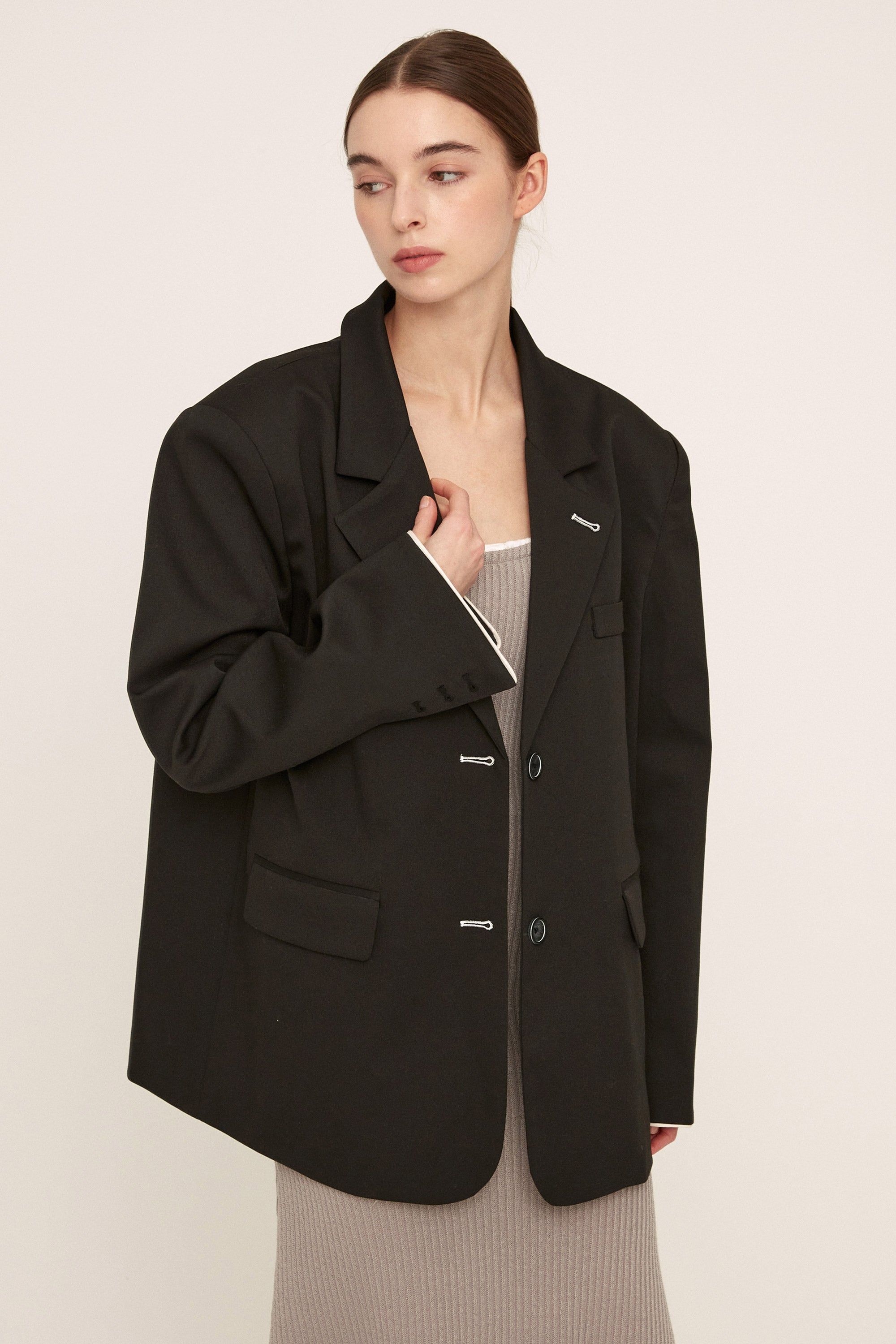 Megan Oversized Daddy Blazer sold by storets