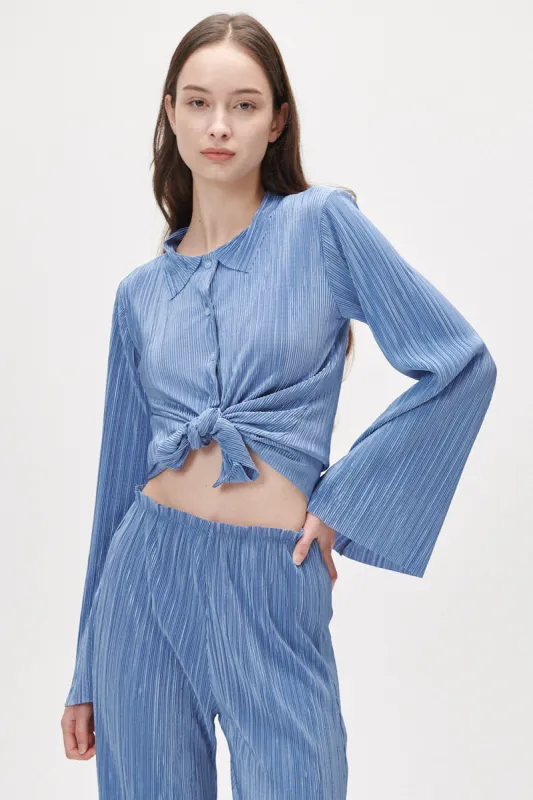 Elena Plisse Shirt sold by storets