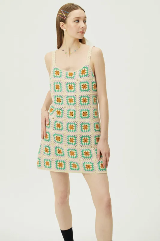 Beverly Crochet Mini Dress sold by storets