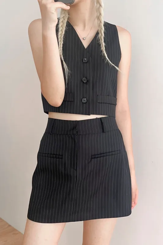 Mia Striped Top/Vest sold by storets