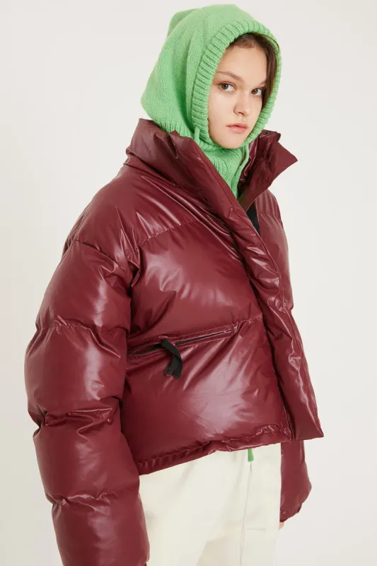 Harlow Faux Leather Puffer Jacket sold by storets