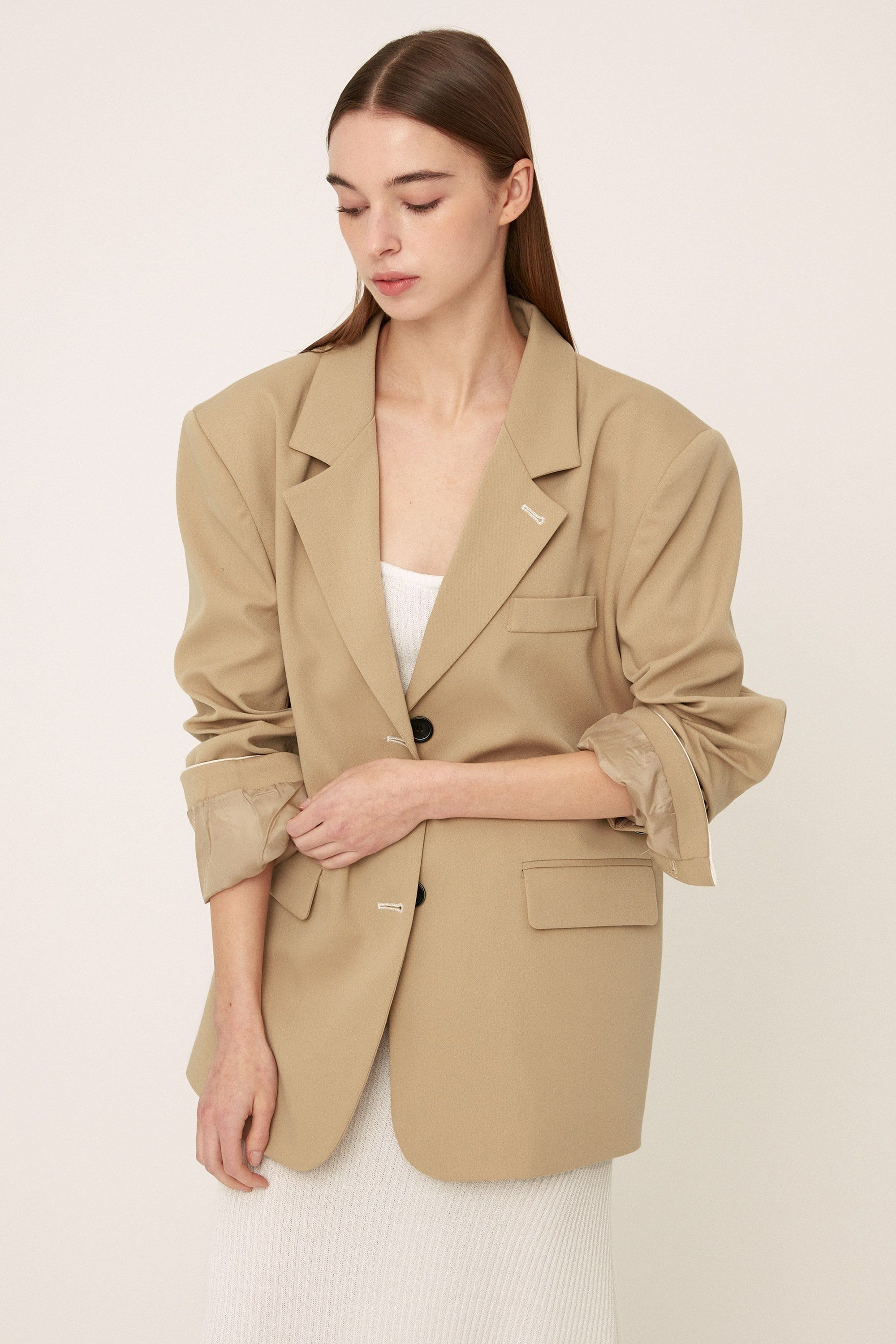 Megan Oversized Daddy Blazer sold by storets