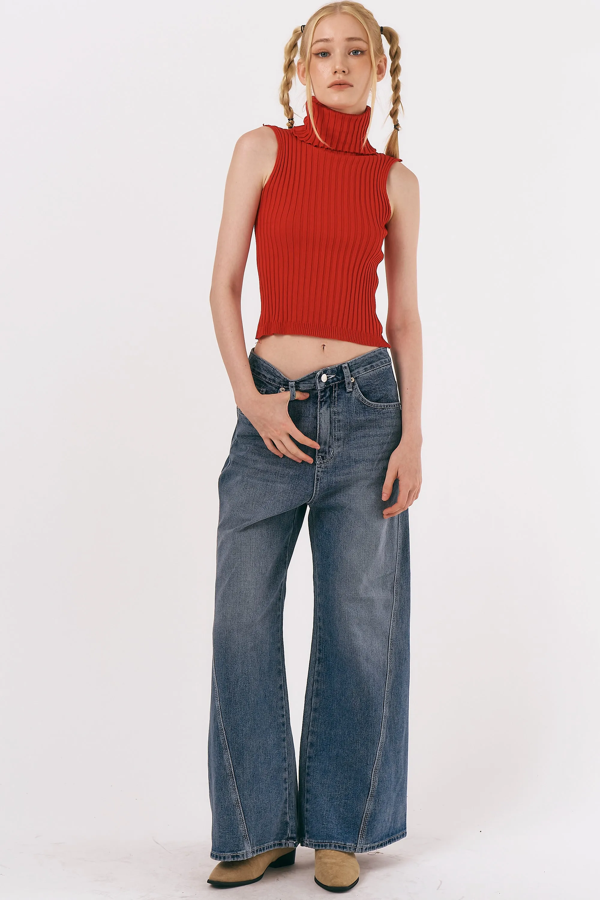 Lucy Ribbed Sleeveless Top sold by storets product image thumbnail 4