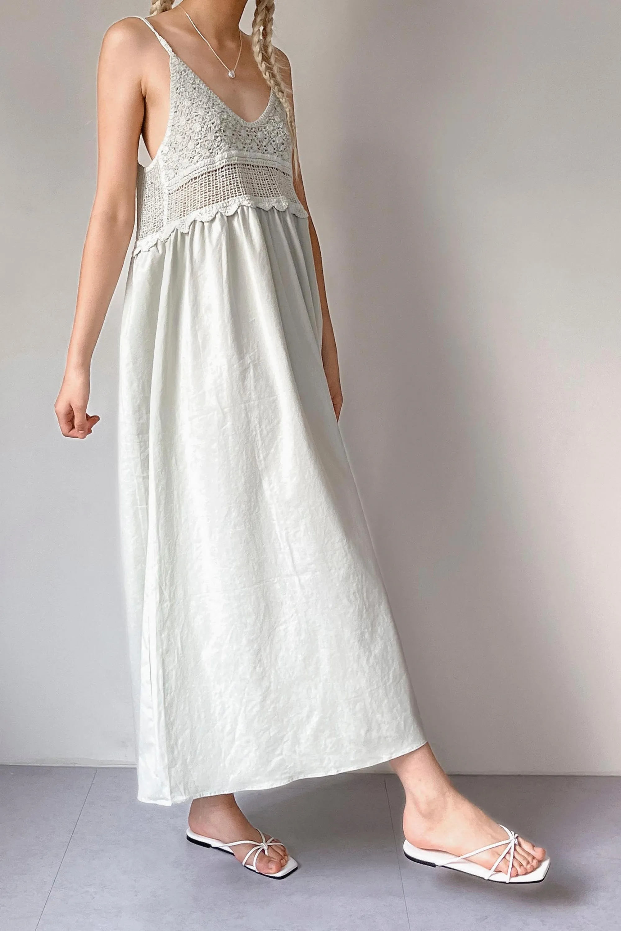 Sophia Crochet Maxi Dress sold by storets product image thumbnail 4