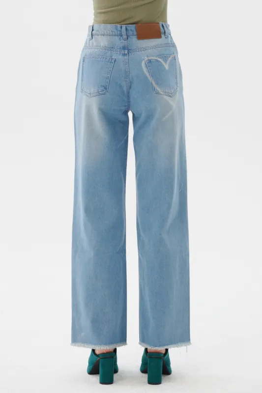 Arlie Hearty Wide Leg Jeans sold by storets