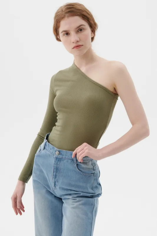Levi One Shoulder Top sold by storets