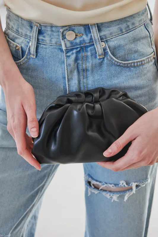 Gena Shoulder Pleather Clutch made by storets