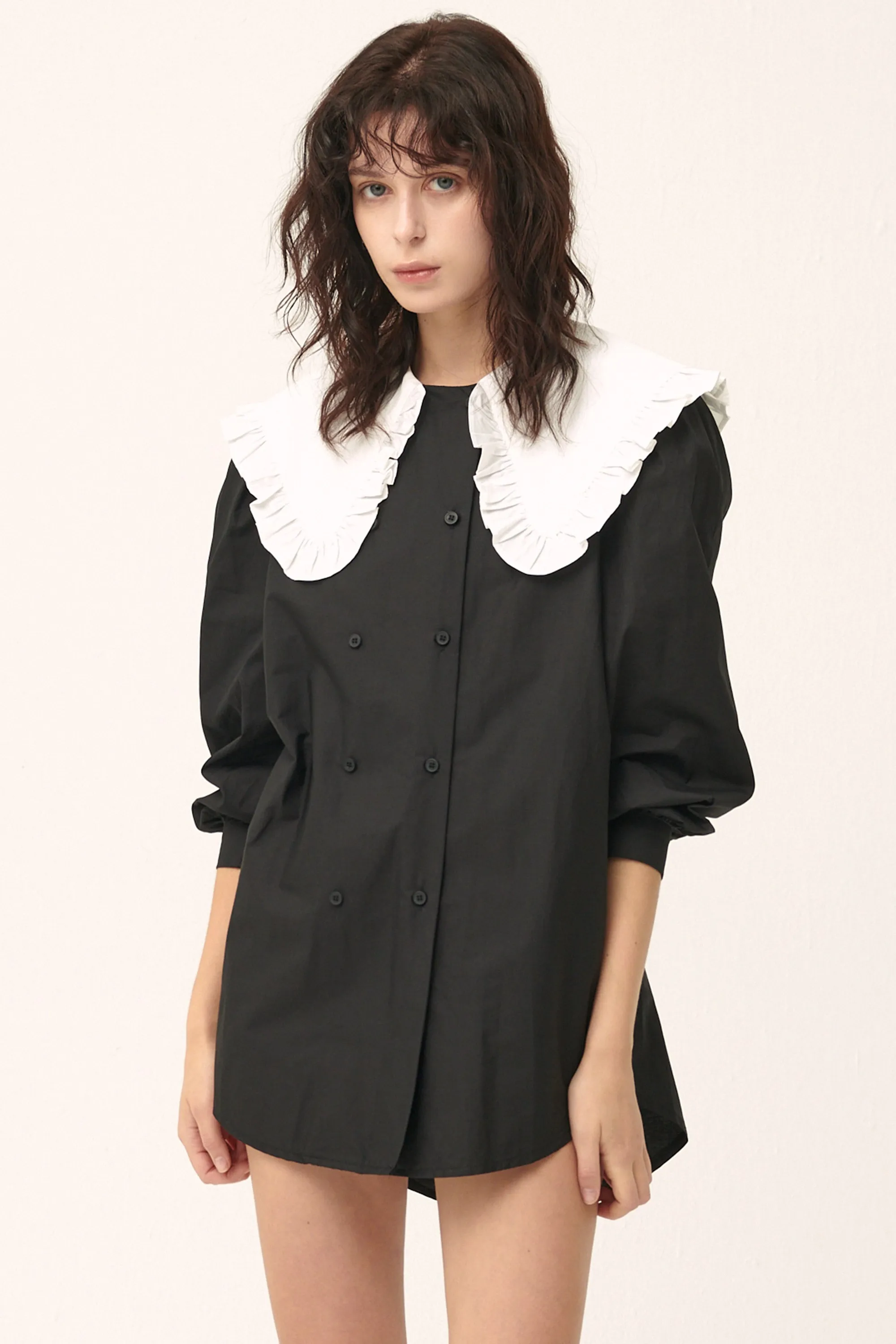 Penelope Puff Sleeve Shirt/Dress sold by storets product image thumbnail 2