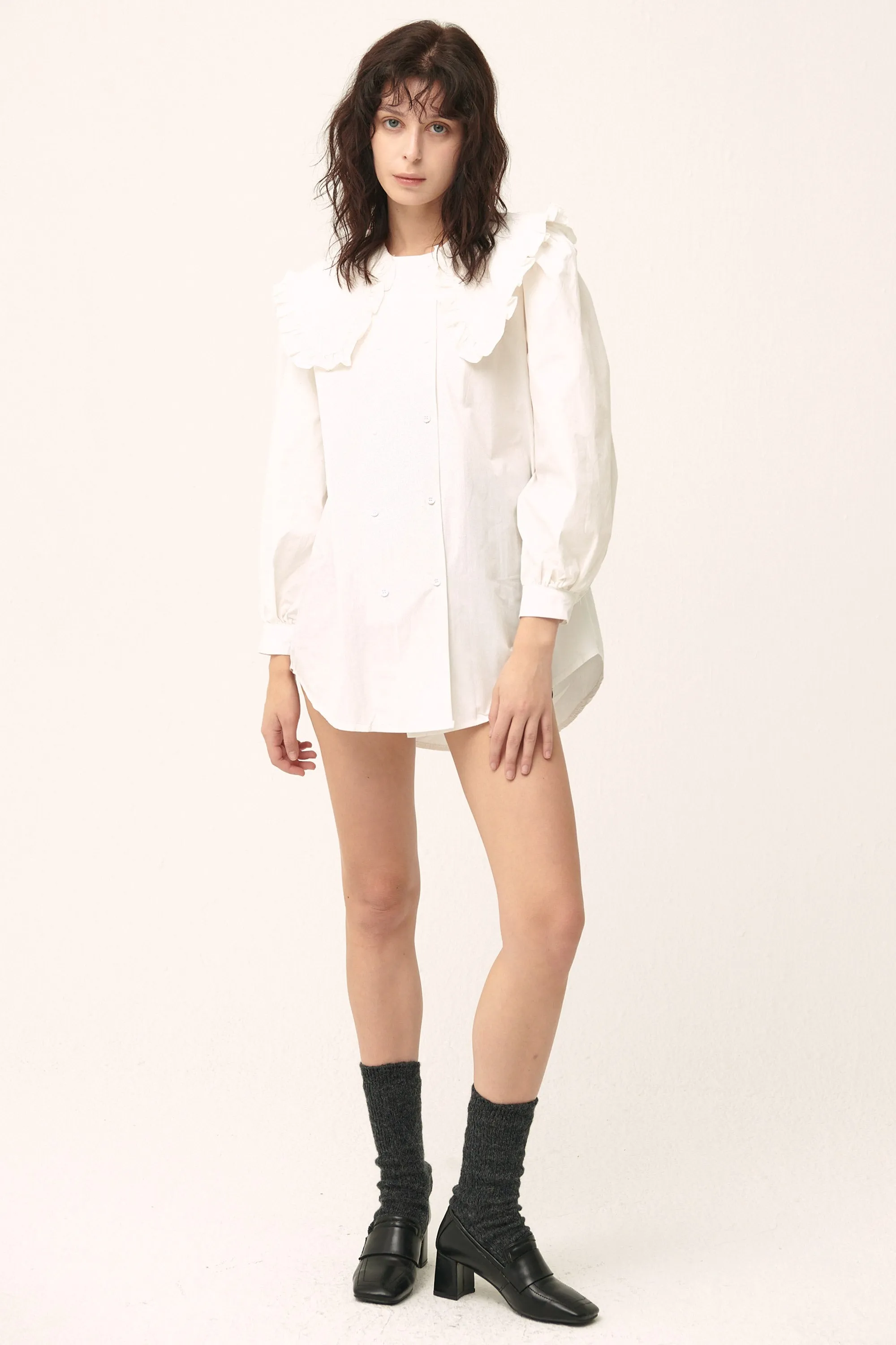 Penelope Puff Sleeve Shirt/Dress sold by storets product image thumbnail 5