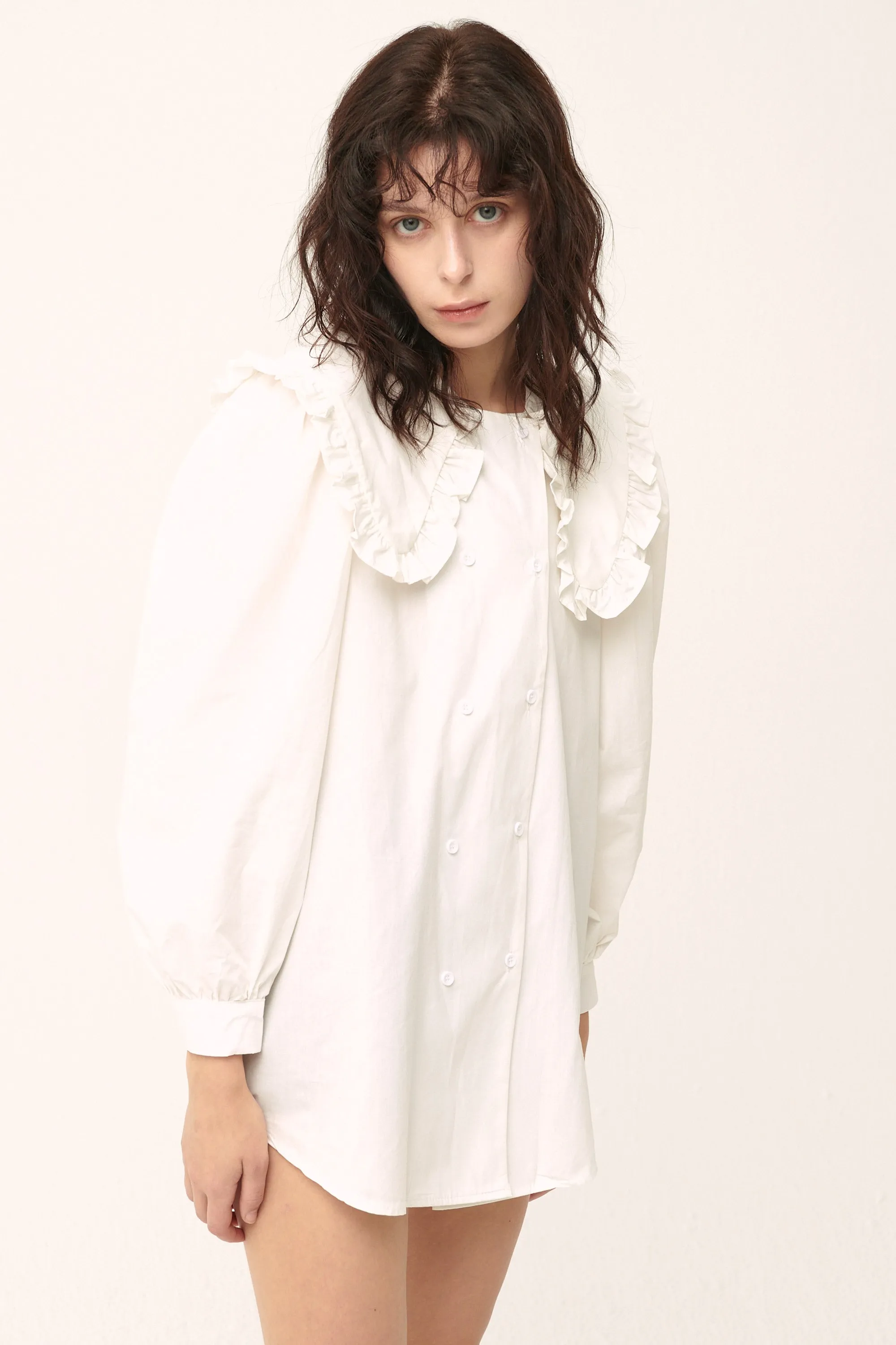 Penelope Puff Sleeve Shirt/Dress sold by storets product image thumbnail 4