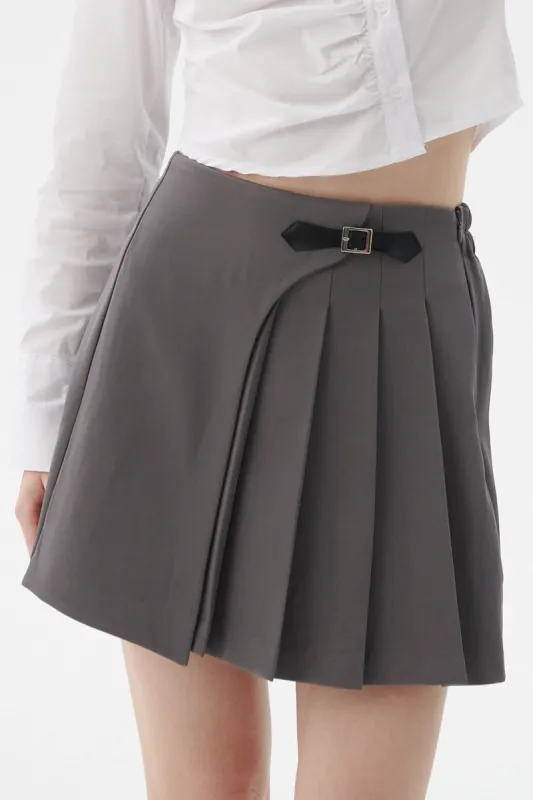 Aimee Wrap Effect Skirt sold by storets