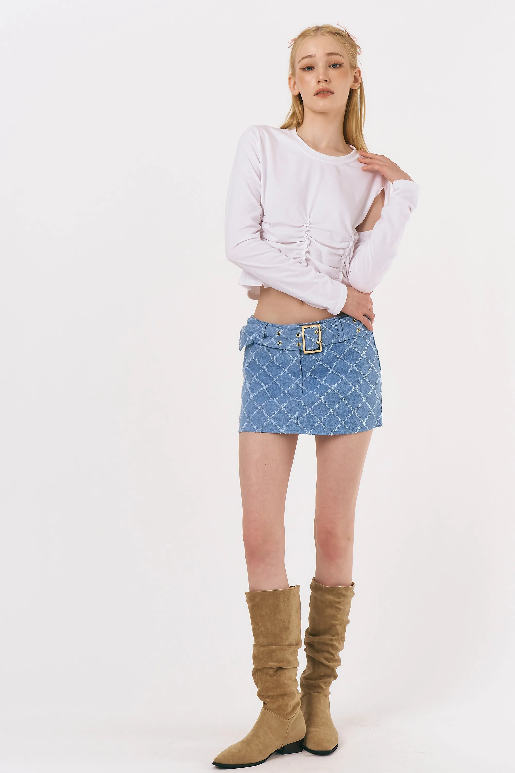 Talia Cut Out Ruched Top sold by storets product image thumbnail 2