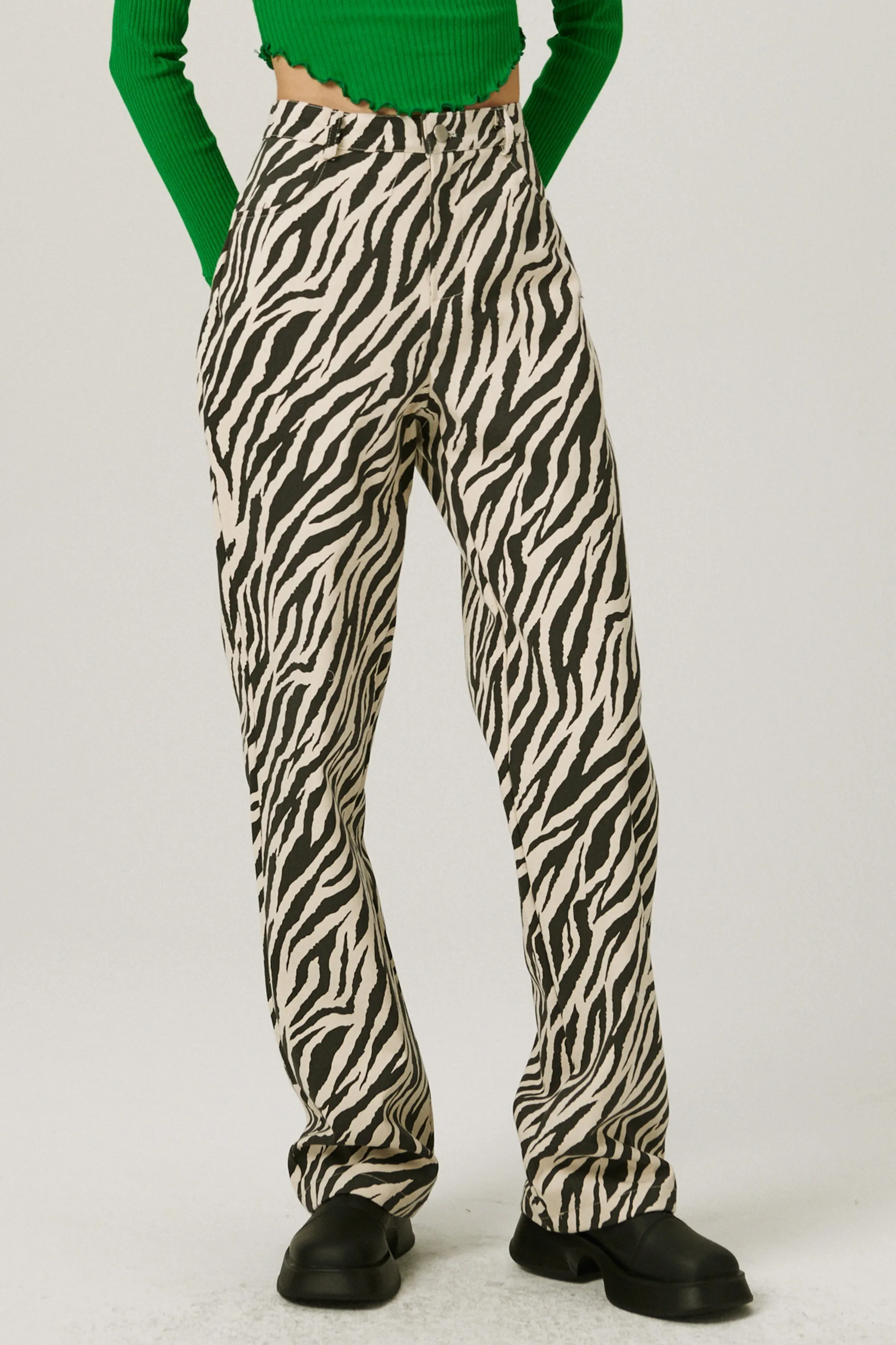 Ivy Wide Leg Pants in Zebra sold by storets product image thumbnail 2