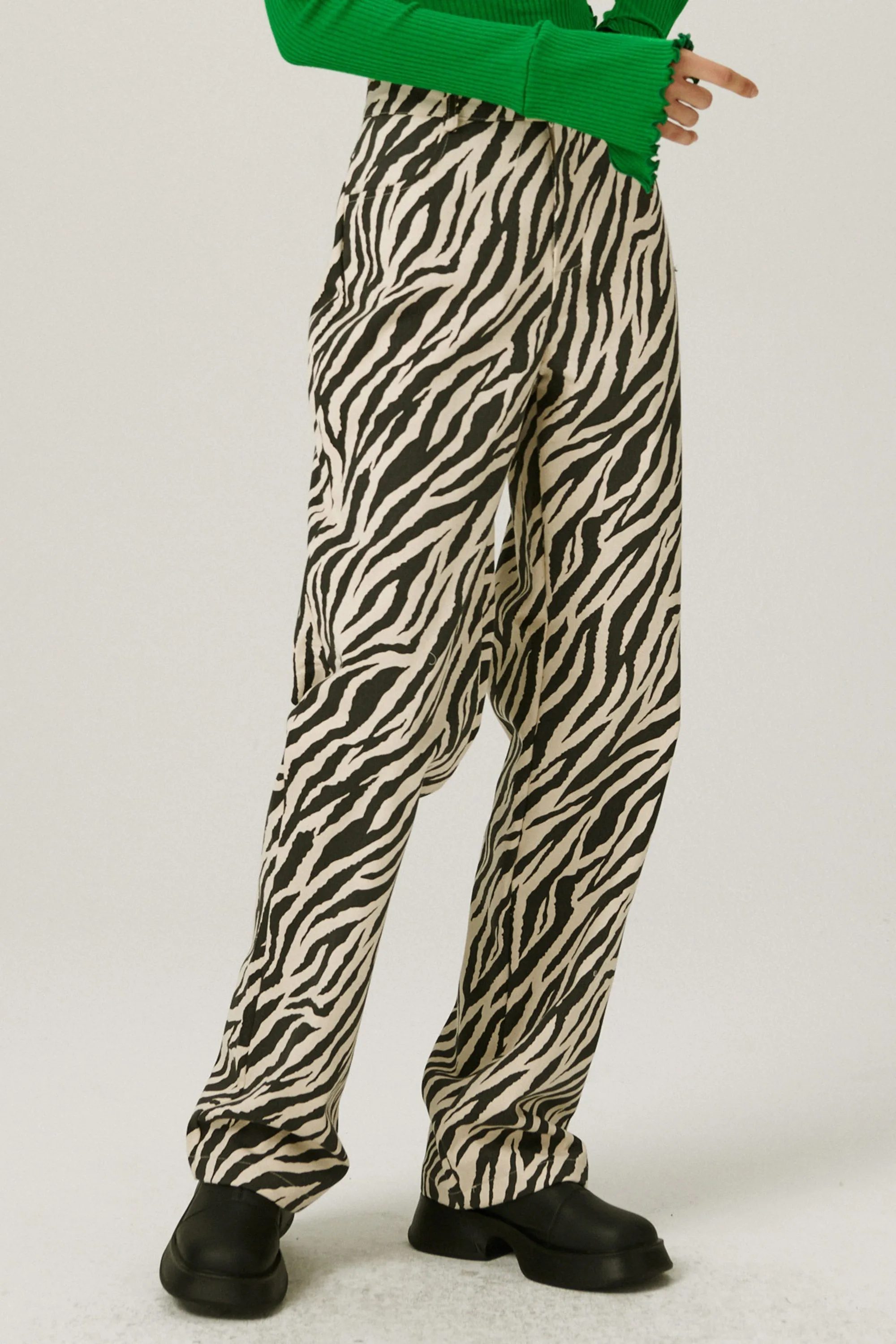 Ivy Wide Leg Pants in Zebra sold by storets product image thumbnail 4