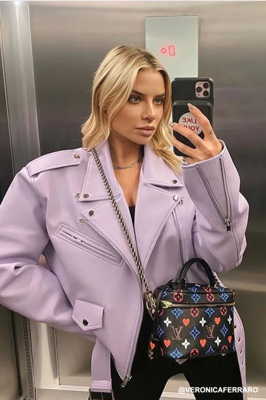 Emma Pleather Rider Jacket sold by storets