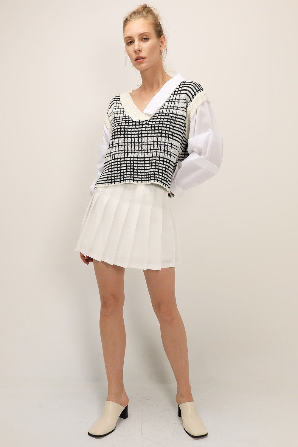Adalyn Layered Vest Shirt sold by storets product image thumbnail 5