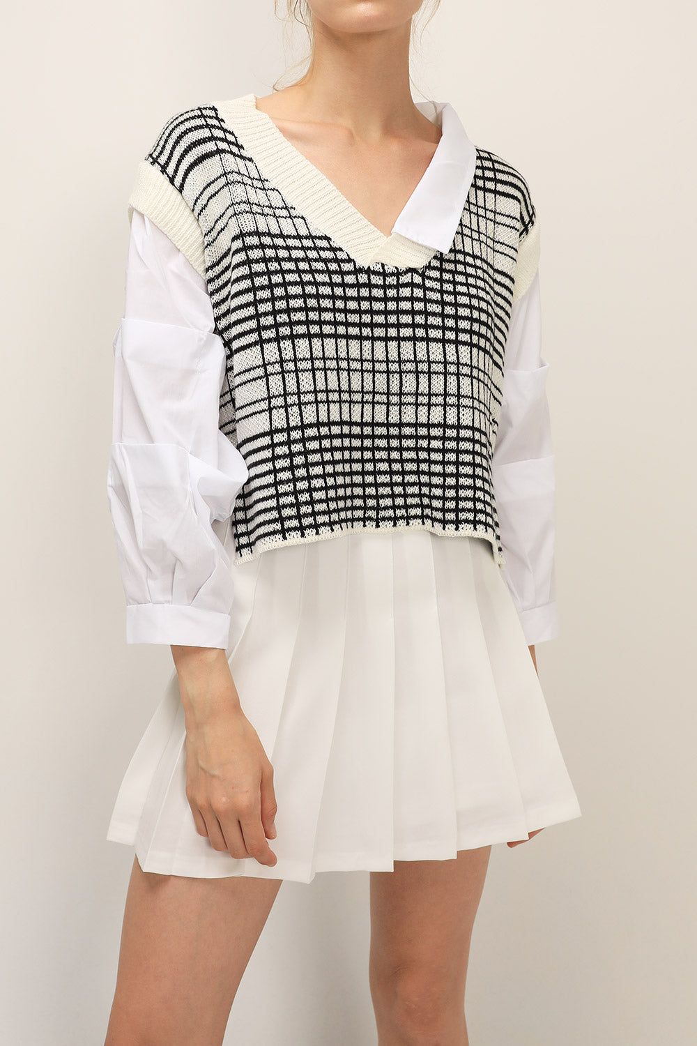 Adalyn Layered Vest Shirt sold by storets product image thumbnail 6