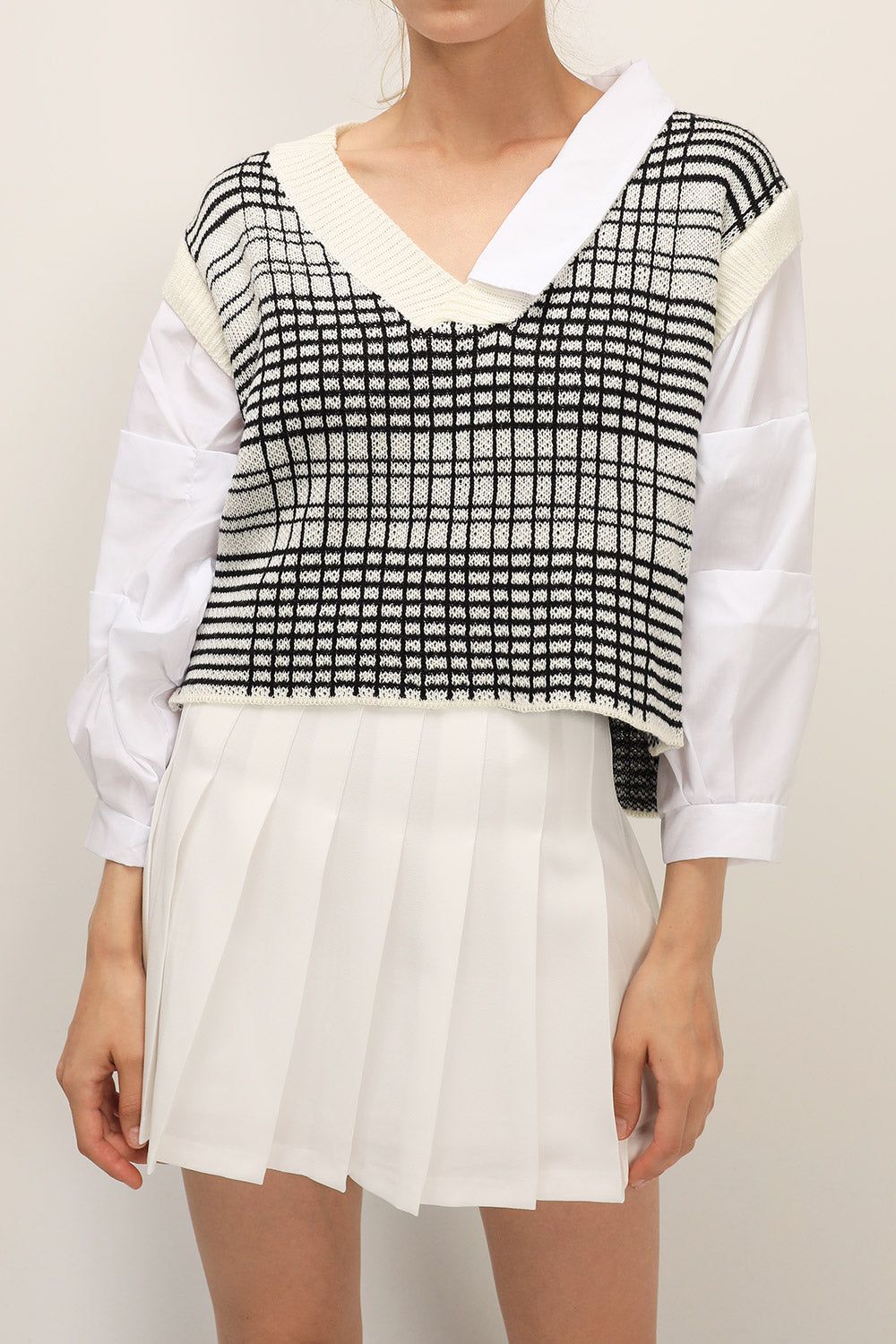 Adalyn Layered Vest Shirt sold by storets product image thumbnail 7
