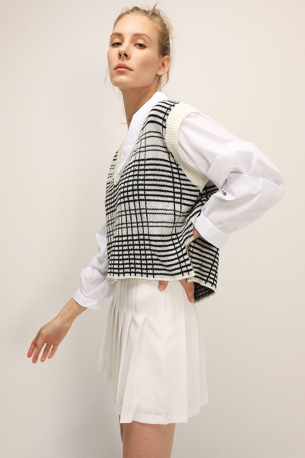 Adalyn Layered Vest Shirt sold by storets product image thumbnail 2