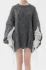 Sadie Shirt Combo Knit Pullover sold by storets