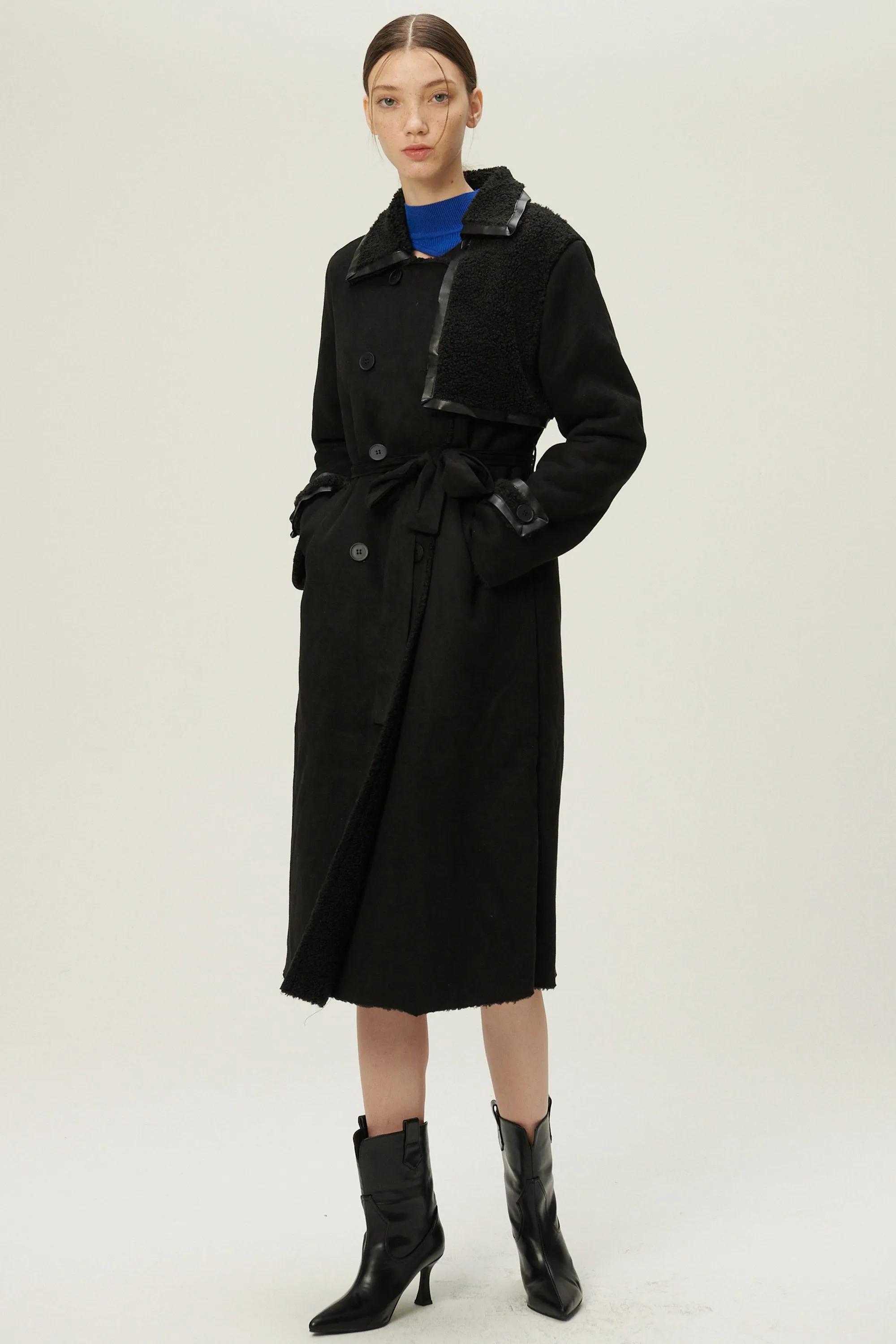 Amber Faux Shearling Coat sold by storets product image thumbnail 4