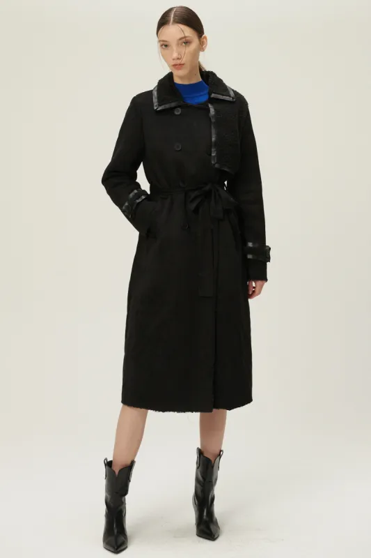 Amber Faux Shearling Coat sold by storets