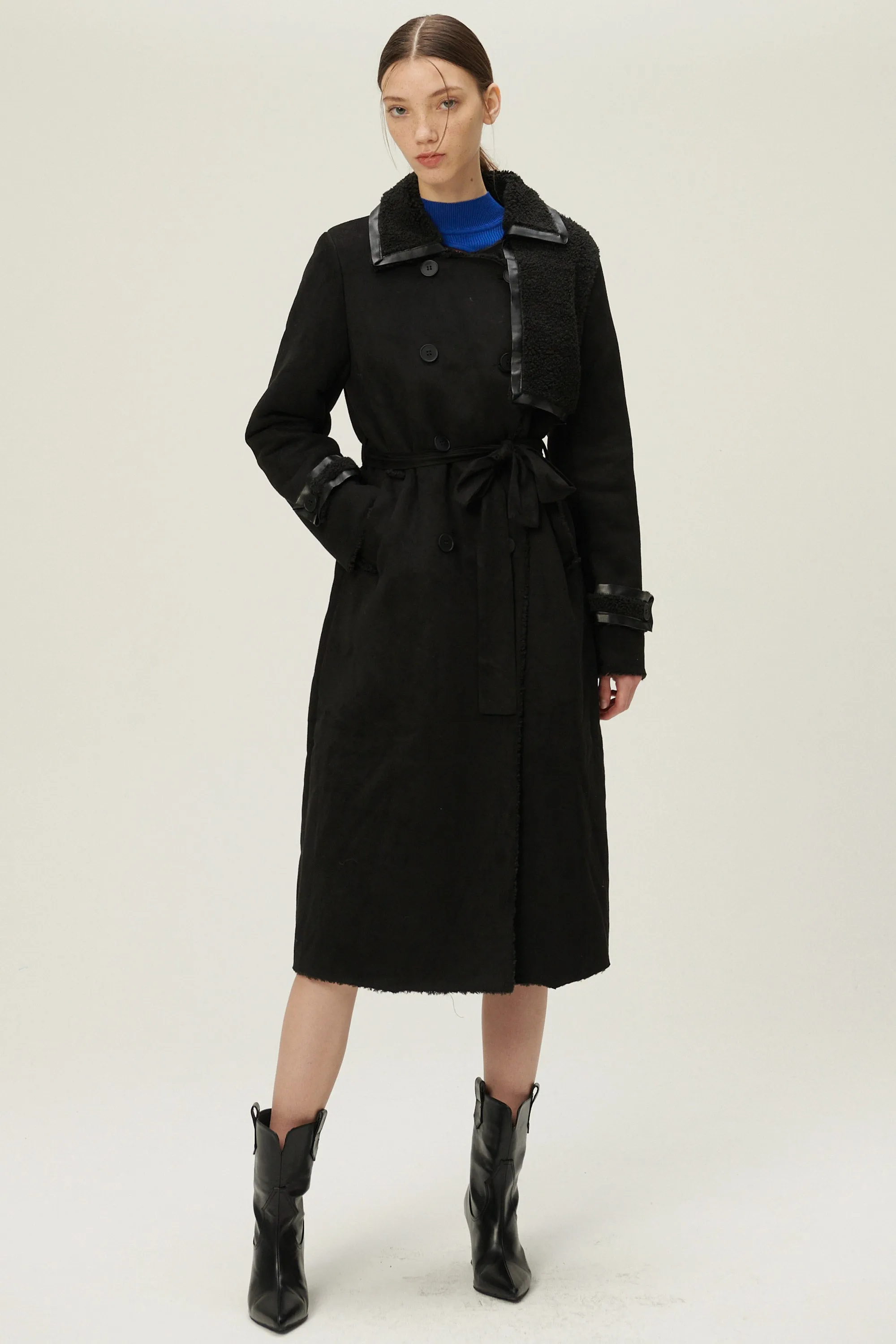 Amber Faux Shearling Coat sold by storets