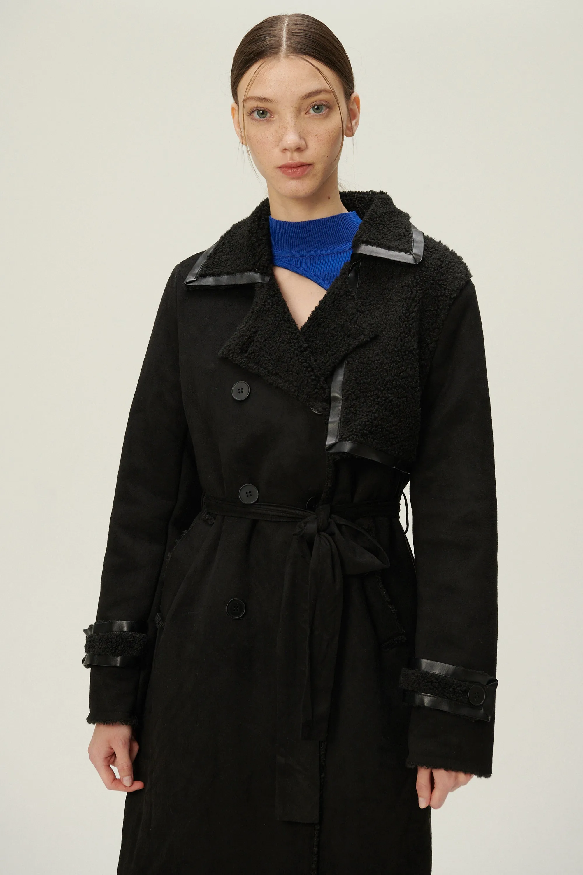 Amber Faux Shearling Coat sold by storets product image thumbnail 5